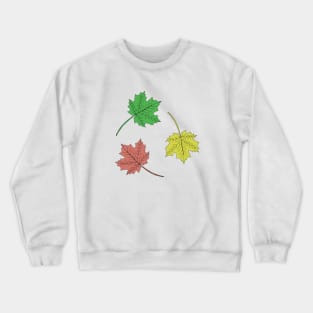 Colored maple leaves. Crewneck Sweatshirt